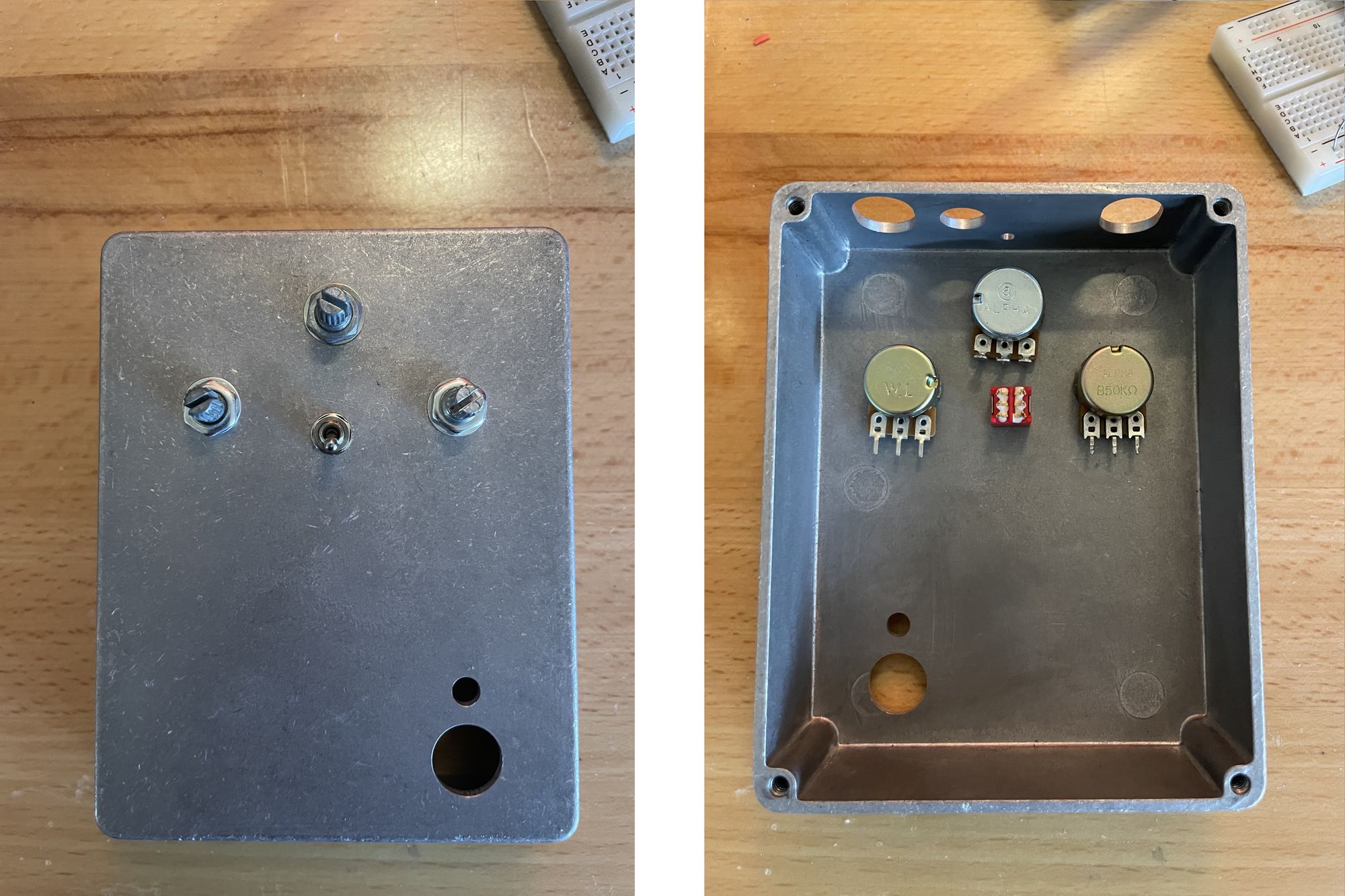 Feather Guitar Pedal, Part 2: Knobs, Switches, and Power